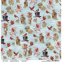 Snowmen arkusz papieru rozm. 30,5x30,5 cm