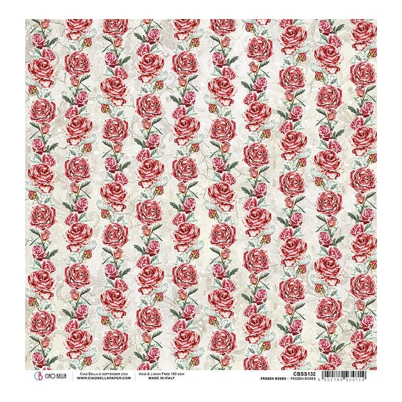 Frozen Roses arkusz papieru rozm. 30,5x30,5 cm