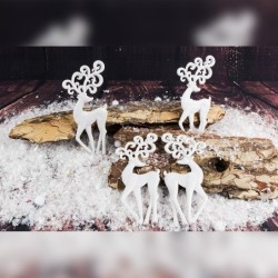 Jeleń figurki do dekoracji rozm. 7 cm x 16,5 cm