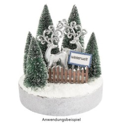 Jeleń figurki do dekoracji rozm. 7 cm x 16,5 cm