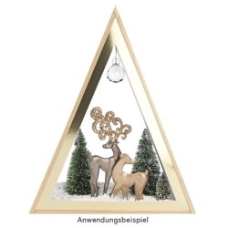 Jeleń figurki do dekoracji rozm. 7 cm x 16,5 cm