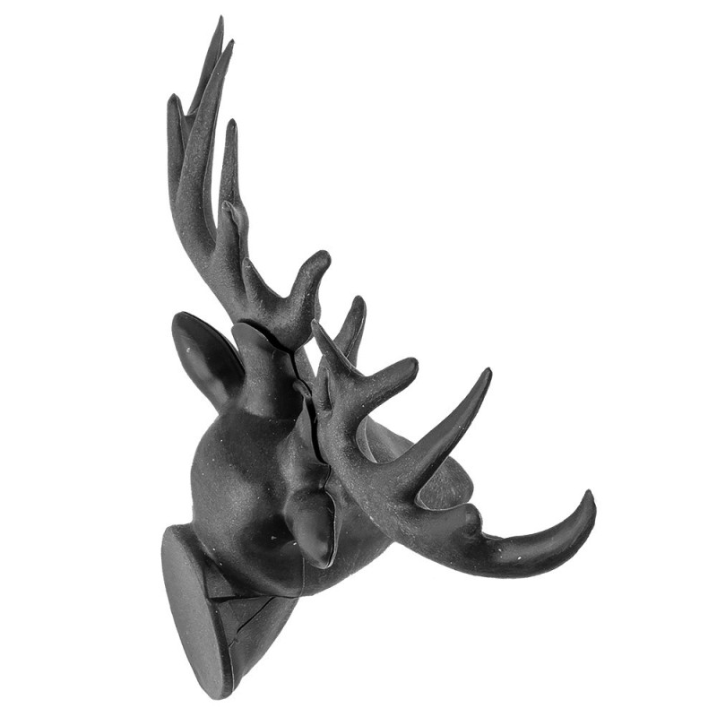 Głowy jelenia 3 szt rozm. 11,5 cm x 14 cm x 6 cm