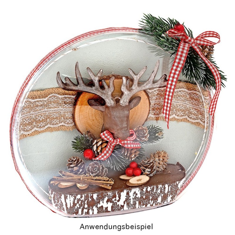 Głowy jelenia 3 szt rozm. 11,5 cm x 14 cm x 6 cm