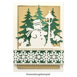 Wykrojnik do papieru - bałwanek 3 szt