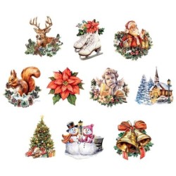 Motywy 3D świąteczne, rozm....