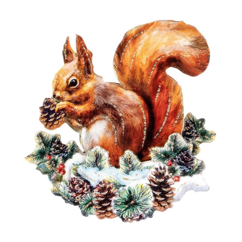 Motywy 3D świąteczne, rozm. 6-11cm, 10szt.