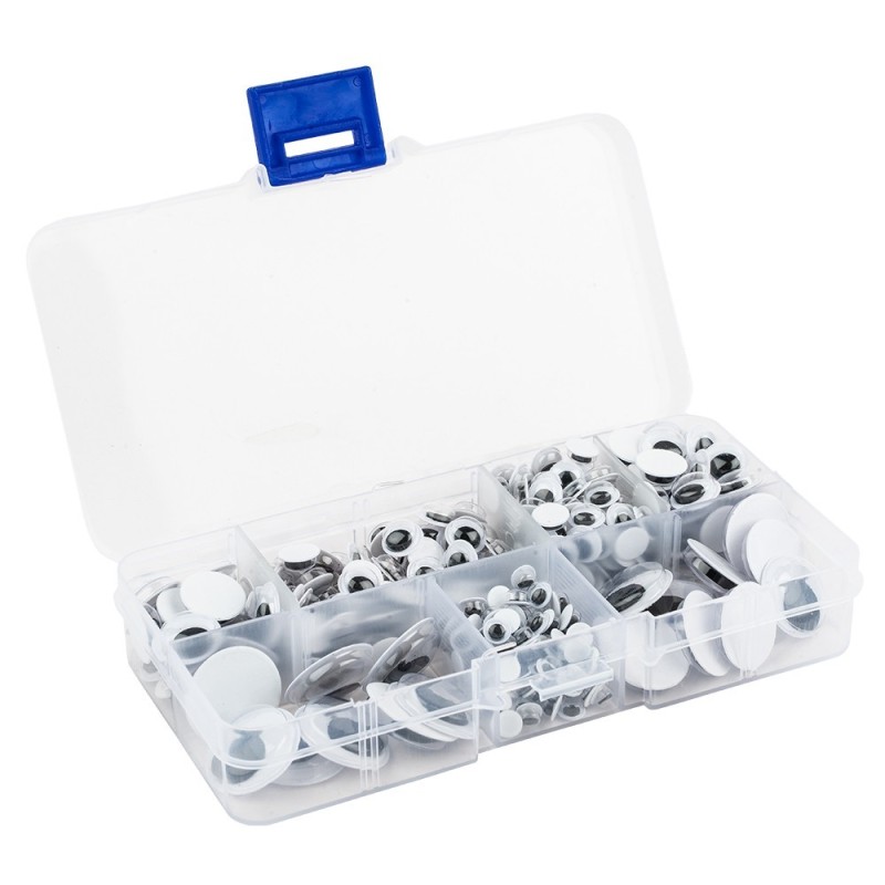 Oczy samoprzylepne w 7 rozmiarach 360 szt.