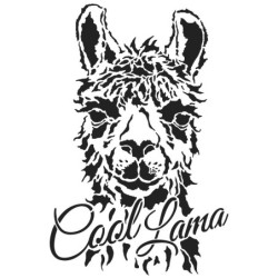 Szablon do malowania A4, Lama