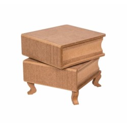 Pudełko książka na nóżkach, 22 x 22 x 23 cm, KT89