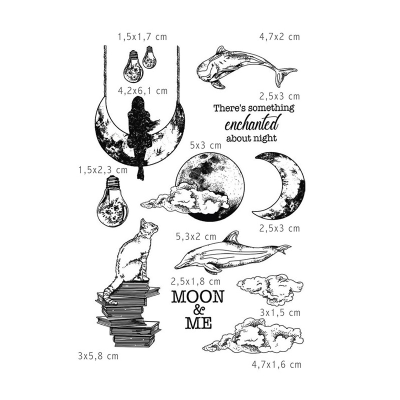 Ciao Bella stemple, zestaw rozm. 10 cm x 15 cm