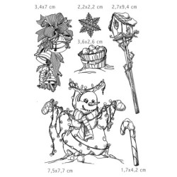 Ciao Bella stemple, Zimowy czas nr 3, 6 szt,, rozm. 10x15 cm