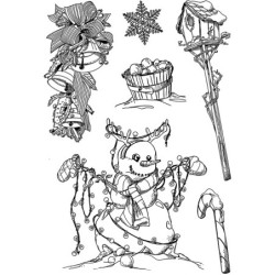 Ciao Bella stemple, Zimowy czas nr 3, 6 szt,, rozm. 10x15 cm