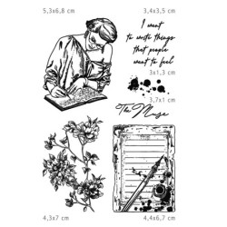 Stemple Ciao Bella, Muse, 6 szt., rozm. 10x15 cm