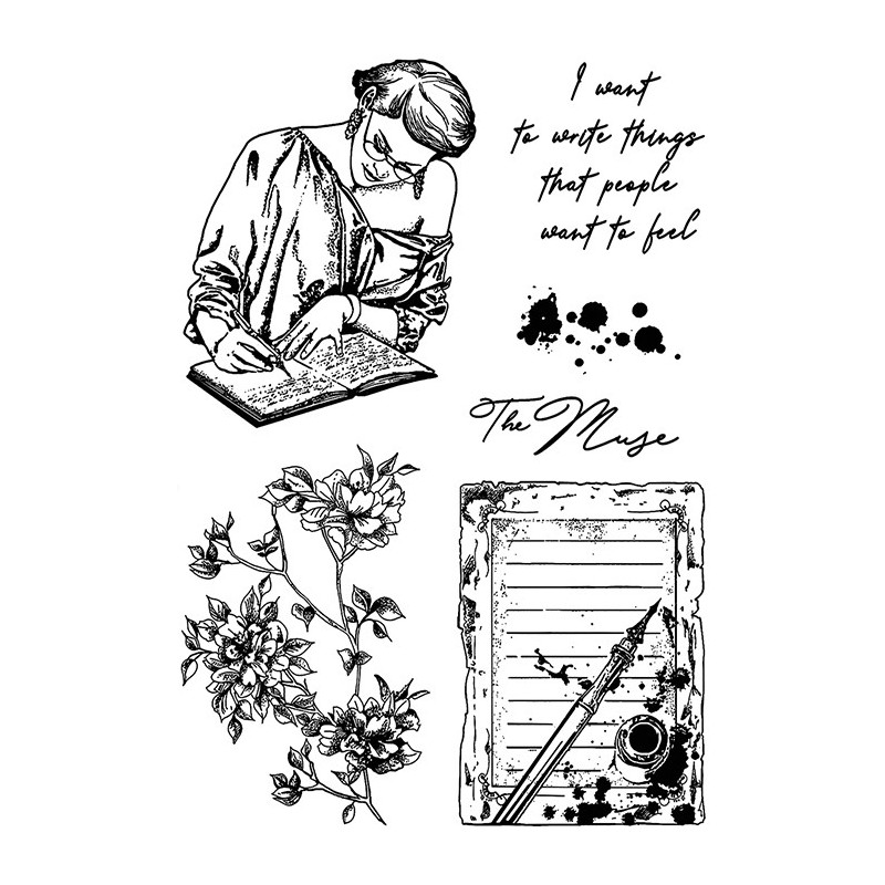 Stemple Ciao Bella, Muse, 6 szt., rozm. 10x15 cm