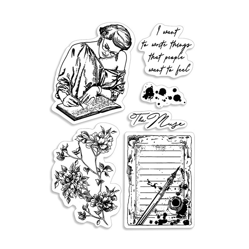 Stemple Ciao Bella, Muse, 6 szt., rozm. 10x15 cm