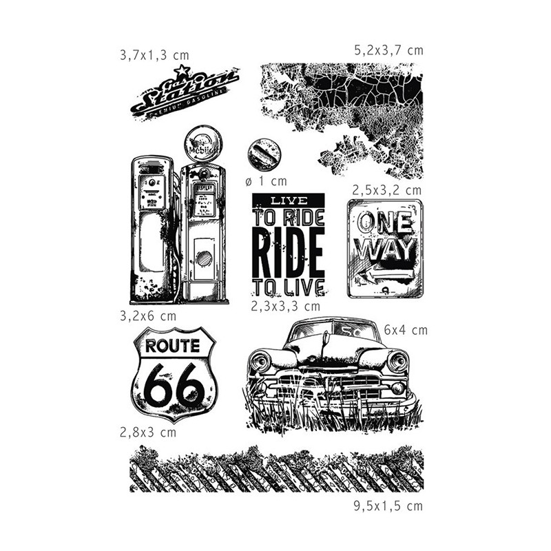 Stemple Ciao Bella, Ostra Jazda nr 2, 9 szt, rozm. 10x15 cm