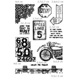 Stemple Ciao Bella, Ostra Jazda, 10 szt, rozm. 10x15 cm