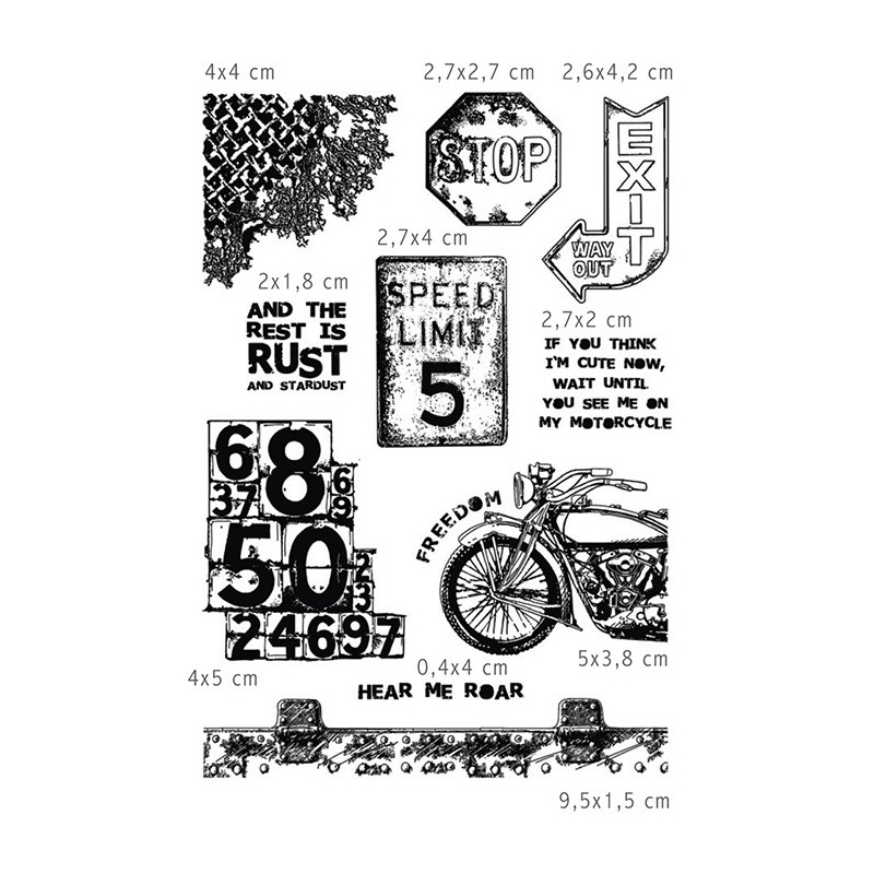 Stemple Ciao Bella, Ostra Jazda, 10 szt, rozm. 10x15 cm