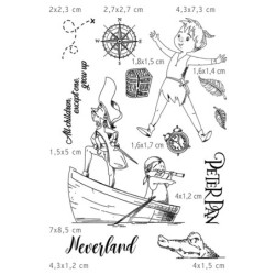 Stemple Ciao Bella, Piotruś Pan nr2,  12 szt,  rozm. 10 cm x 15 cm PS6013