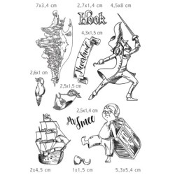 Stemple Ciao Bella,  Piotruś Pan nr 3, 10 szt.,  rozm. 10 cm x 15 cm PS6014