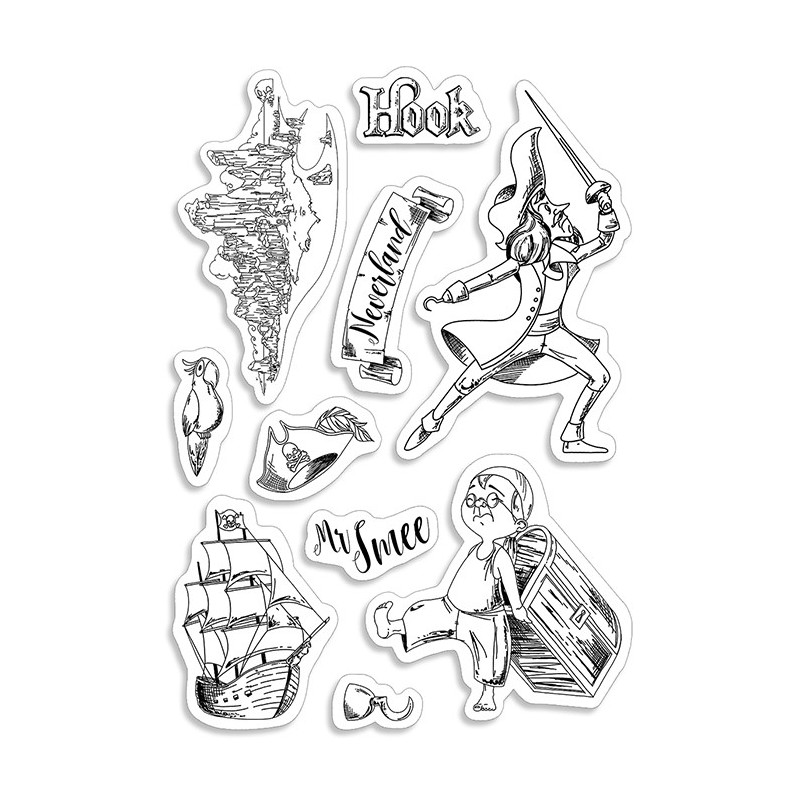 Stemple Ciao Bella,  Piotruś Pan nr 3, 10 szt.,  rozm. 10 cm x 15 cm PS6014