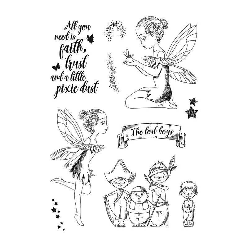 Stemple Ciao Bella, Piotruś Pan nr 4, 10 szt, rozm. 10x15 cm