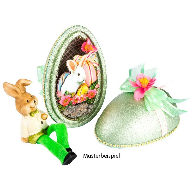 Jajko styropianowe, 2 części, wysokość 16 cm, Ø 11 cm