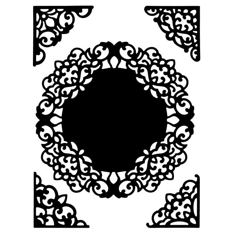 Wykrojnik do papieru - ramki 5 szt.