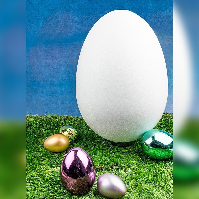 Jajko styropianowe 2-częściowe Ø 21cm wys. 30cm