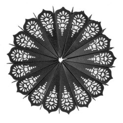 Wykrojik do papieru - kwiat rozetka 4 szt