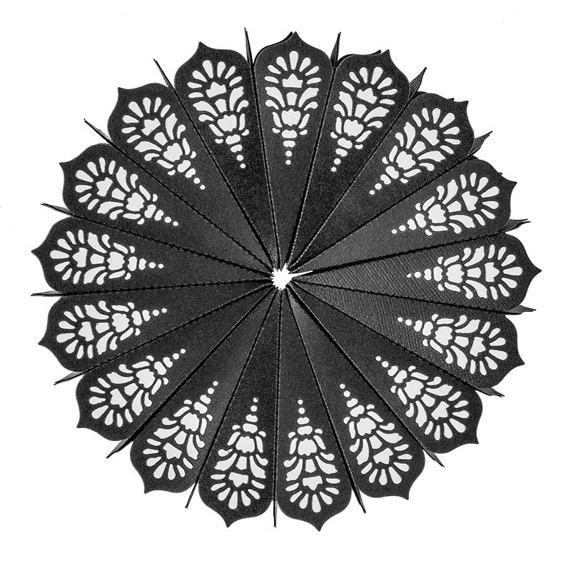 Wykrojik do papieru - kwiat rozetka 4 szt