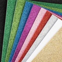 Pianka EVA 5, brokatowa, samoprzylepna, 2 mm, 10 szt.