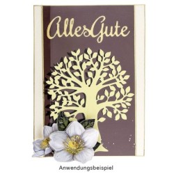 Wykrojnik do papieru, drzewo rozm. 9,4 cm x 11, 4 cm