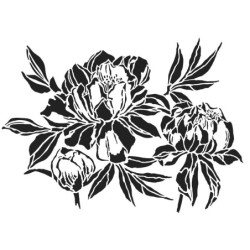 Szablon A4 - piwonia 2