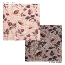 Papier transparentny deluxe A4, róże, 10 szt