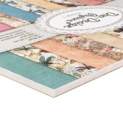 Zestaw papierów Vintage 3, 20 kartek, 25x25 cm