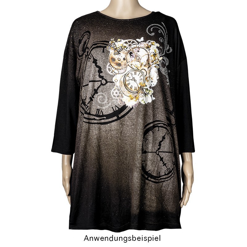 Prasowanka, termo aplikacja A4 - zegar