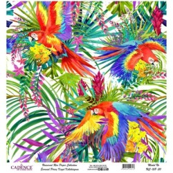 papier ryżowy tropikalny las,