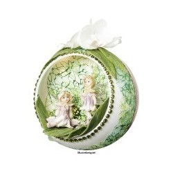 Kula florystyczna biała, Ø 12cm, 5 sztuk