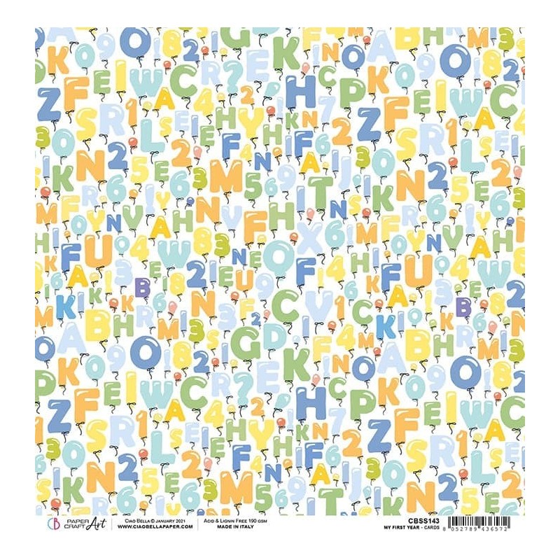 My First Year arkusz papieru 30,5 x 30,5 cm