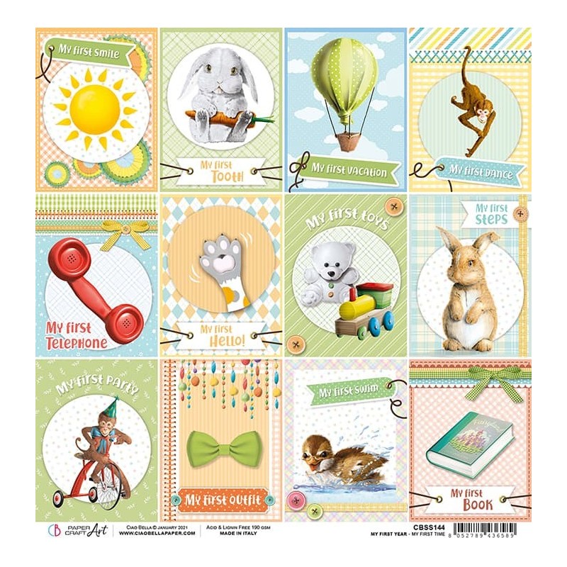 My First Time arkusz papieru 30,5 cm x 30,5 cm