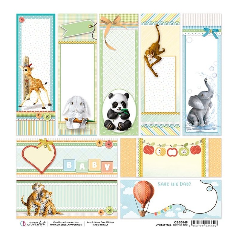 Save the Date arkusz papieru 30,5 x 30,5 cm