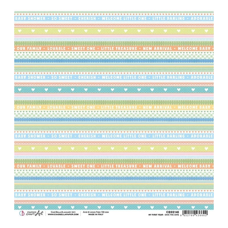 Save the Date arkusz papieru 30,5 x 30,5 cm