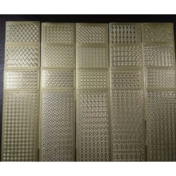 Zestaw nakleje stickers złote paski w ornamenty 20 szt