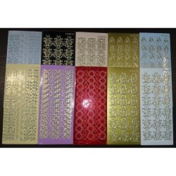 Zestaw naklejek stickers rózne wzory 10 szt kolorowe