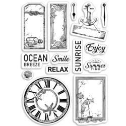 Stemple Ciao Bella, marynistyczne, 14 szt, rozm. 10x15 cm