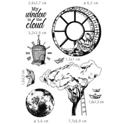 Ciao Bella stemple, rozm. 10x15 cm, Windows in the cloud