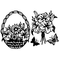 Wykrojnik do papieru, koszyczek 4szt