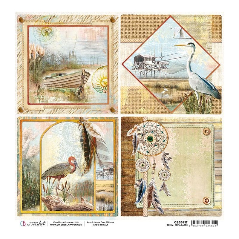 Delta cards, arkusz papieru rozm. 30,5 x 30,5 cm
