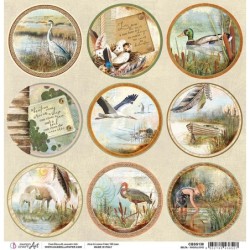 Delta medaliony, arkusz papieru rozm. 30,5 x30,5 cm